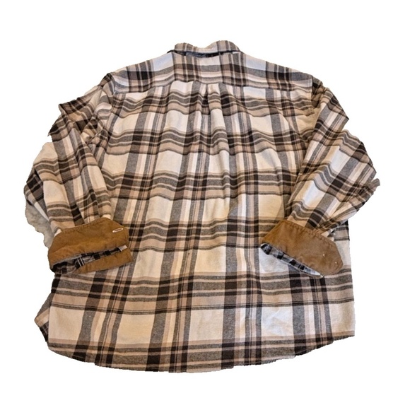 Dubinik Customized Version Mens Plaid Flannel Lng Slve Shirt Cord Flip Cuff; XXL - Picture 10 of 10